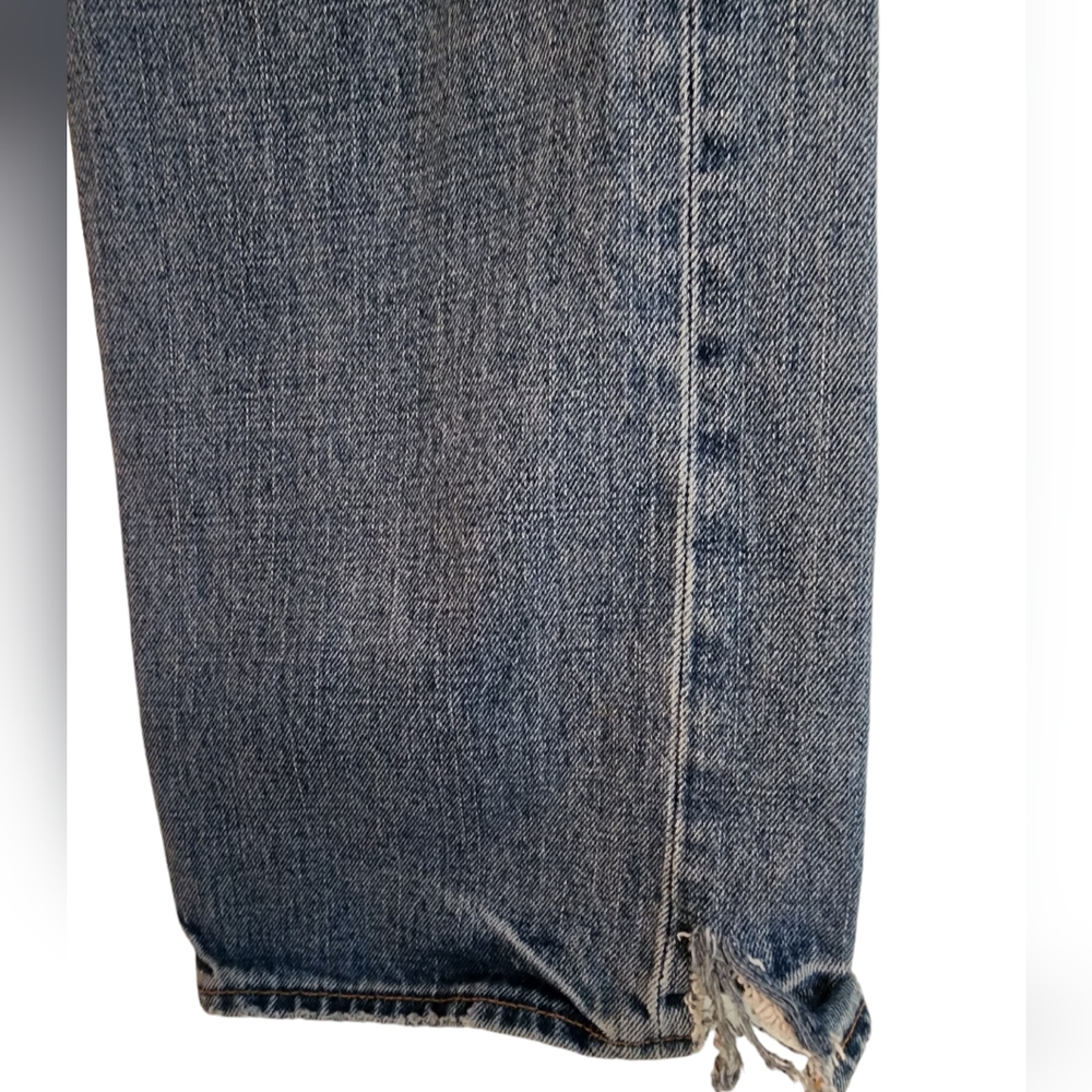 Hollister Straight Leg Blue Denim 5 pocket Jeans Button Fly 31 x 32 - Picture 2 of 9